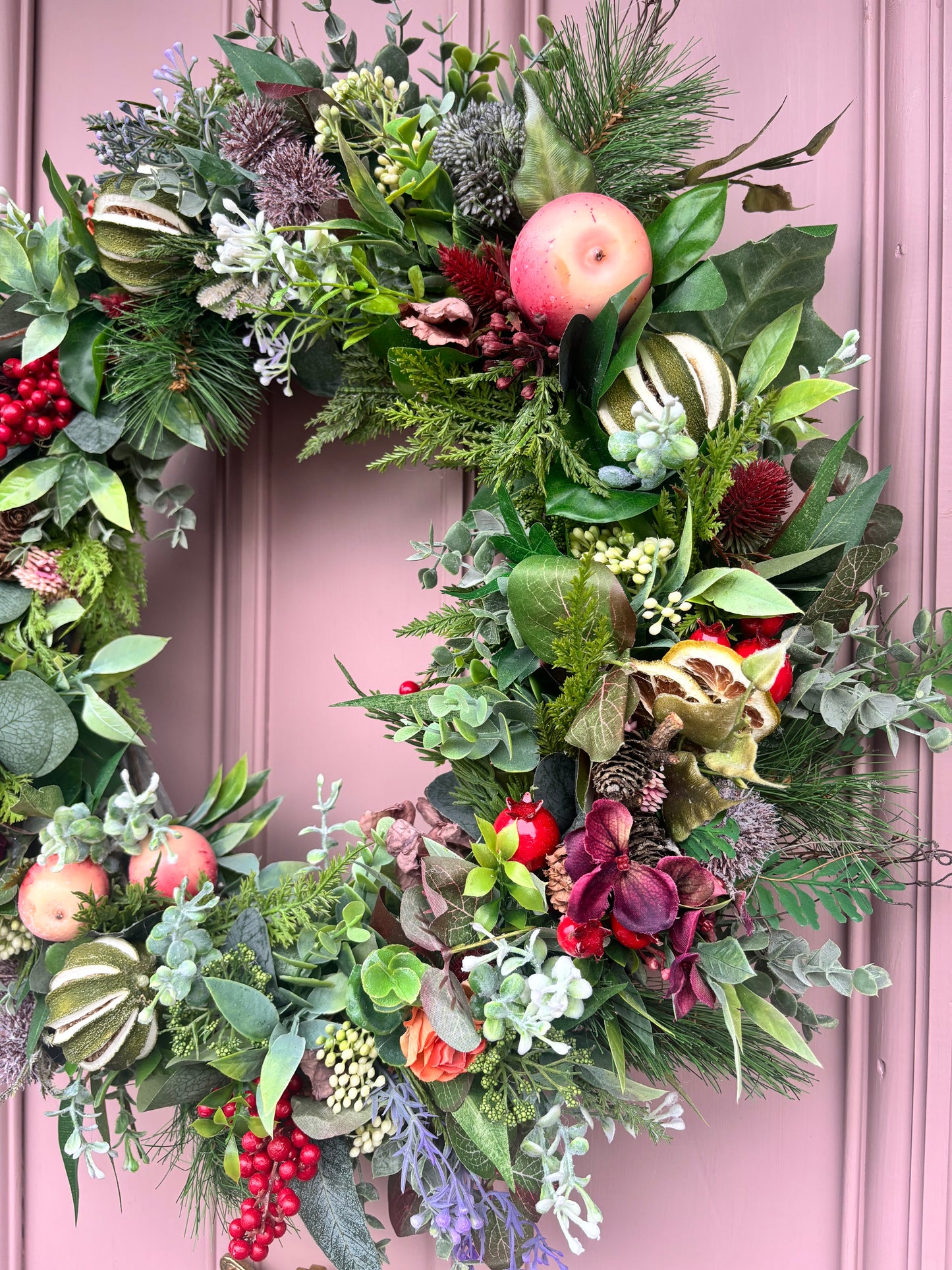 Christmas Wreath | Faux Floral Door Decor - “The Winter Forest”