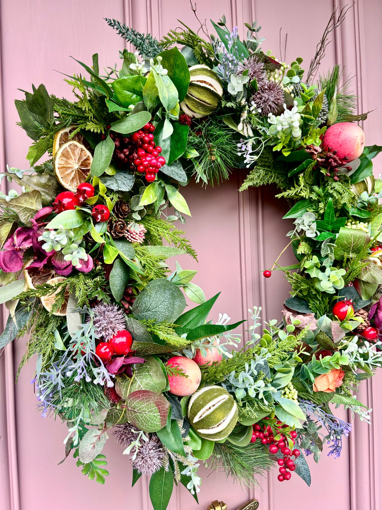 Christmas Wreath | Faux Floral Door Decor - “The Winter Forest”