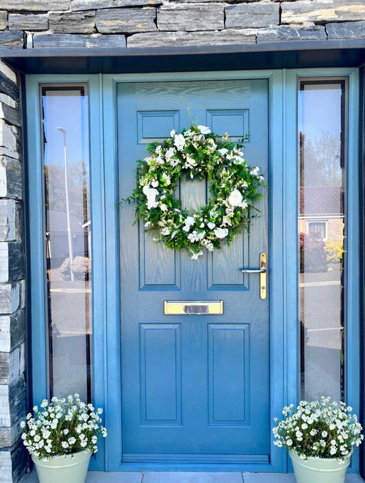 Faux Floral Decor Extra Large Wreath “The Eliza”