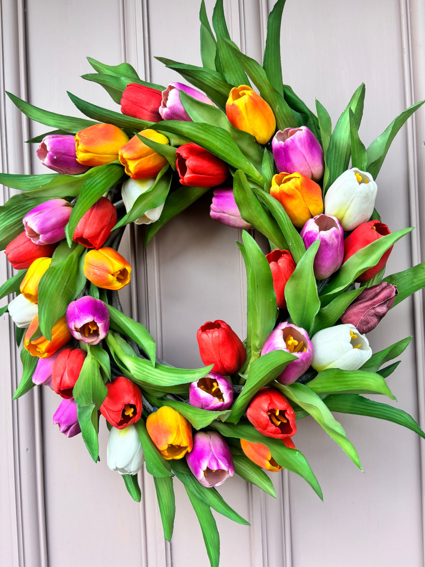 Spring Wreath | Faux Floral Decor “The Sienna”