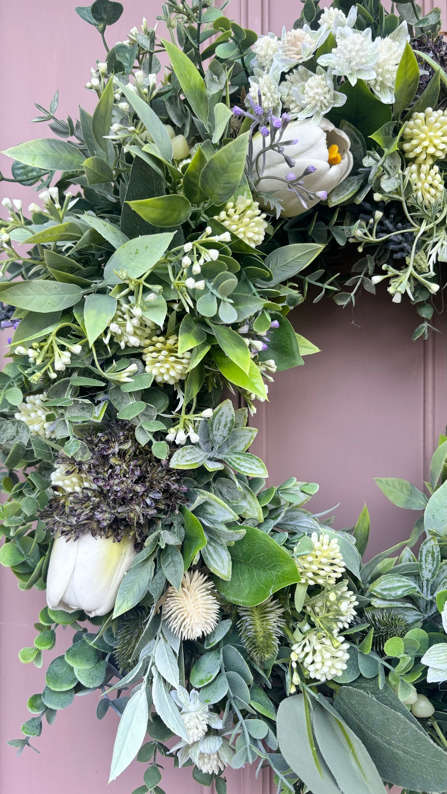Winter Wreath | Faux Door Decor “Winter Berries”