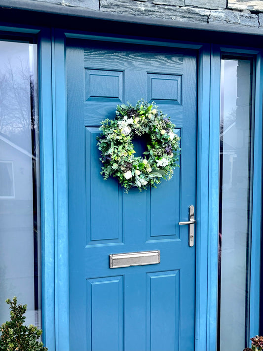 Winter Wreath | Faux Door Decor “Winter Berries”