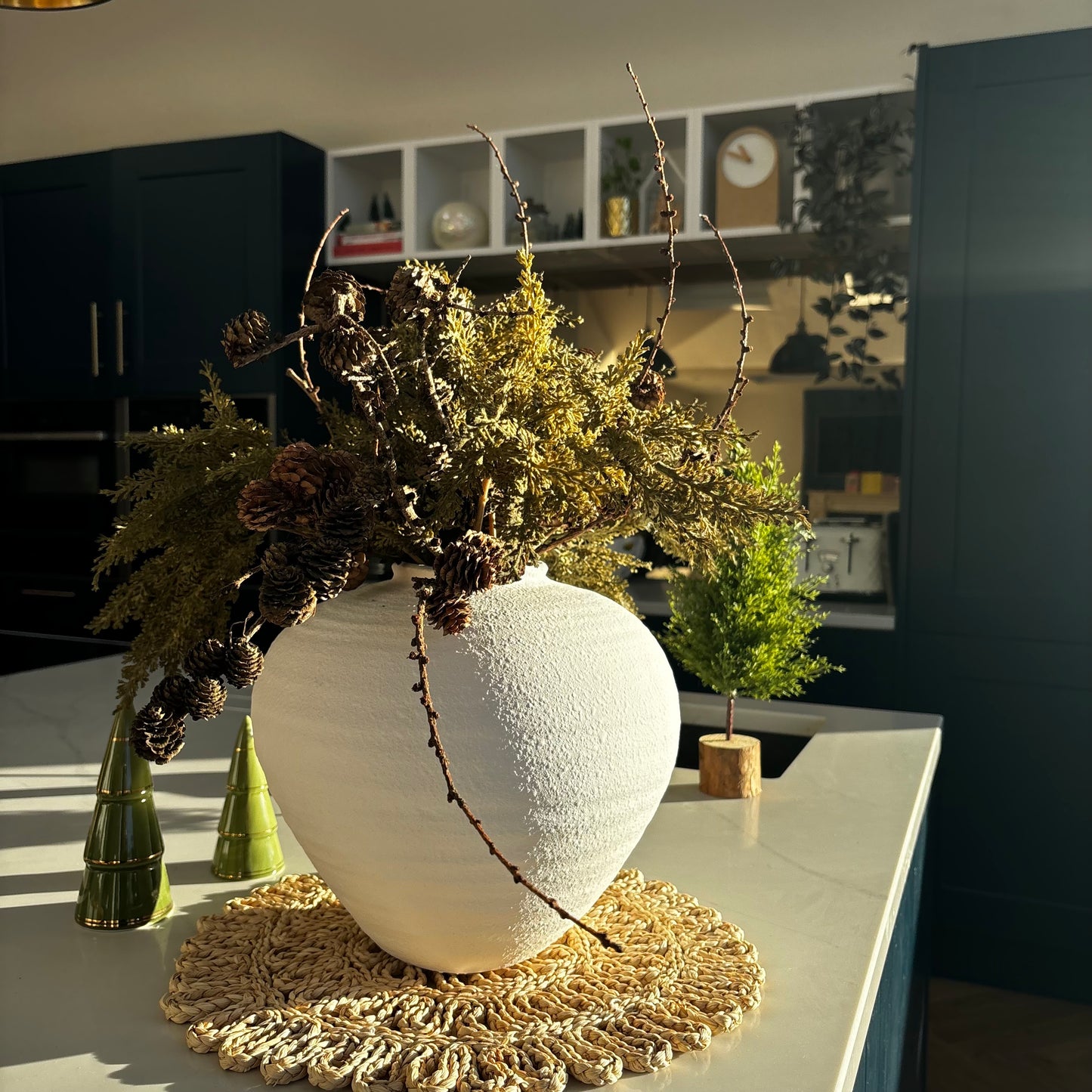Textured White Regola Vase