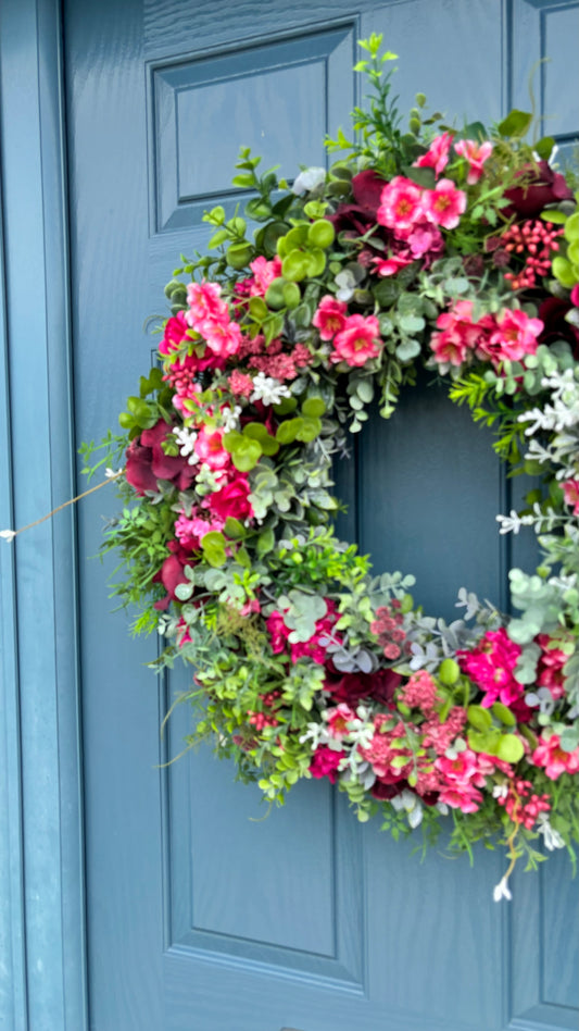 The Summer Breeze | Faux Floral Decor Extra Large Wreath “The Summer Breeze”