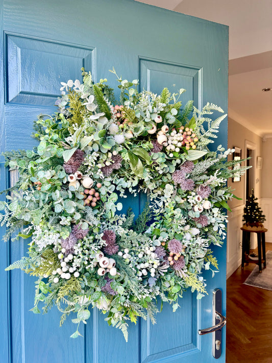 The Thistle Frost | Extra Large Winter Wreath