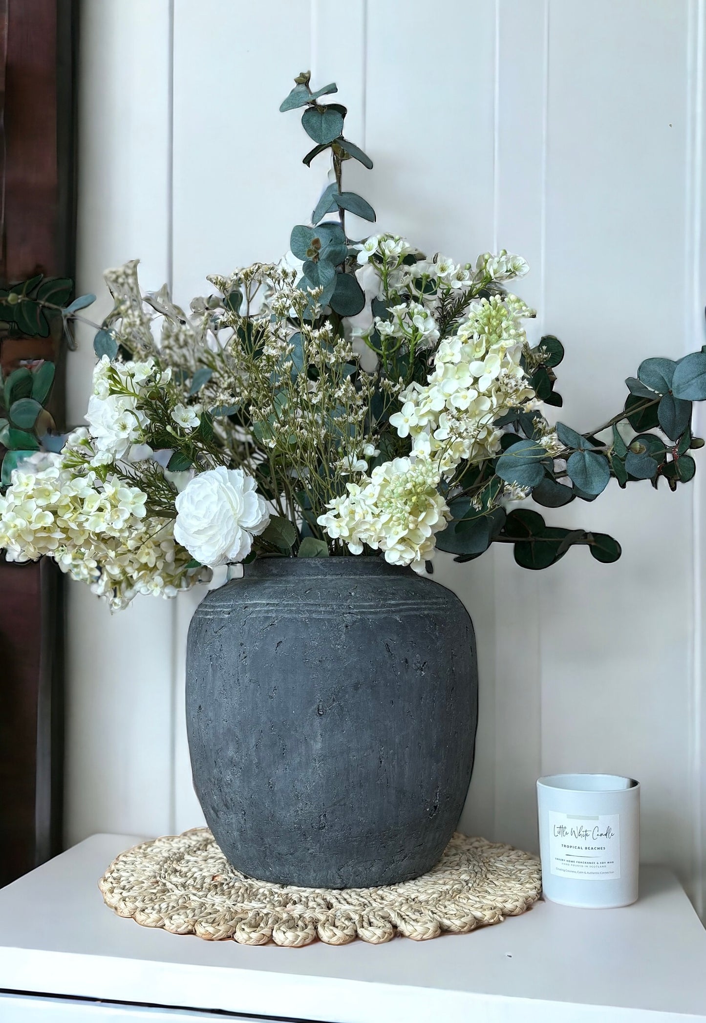 The Audrey - Ranunculus & Eucalyptus Forever Bouquet