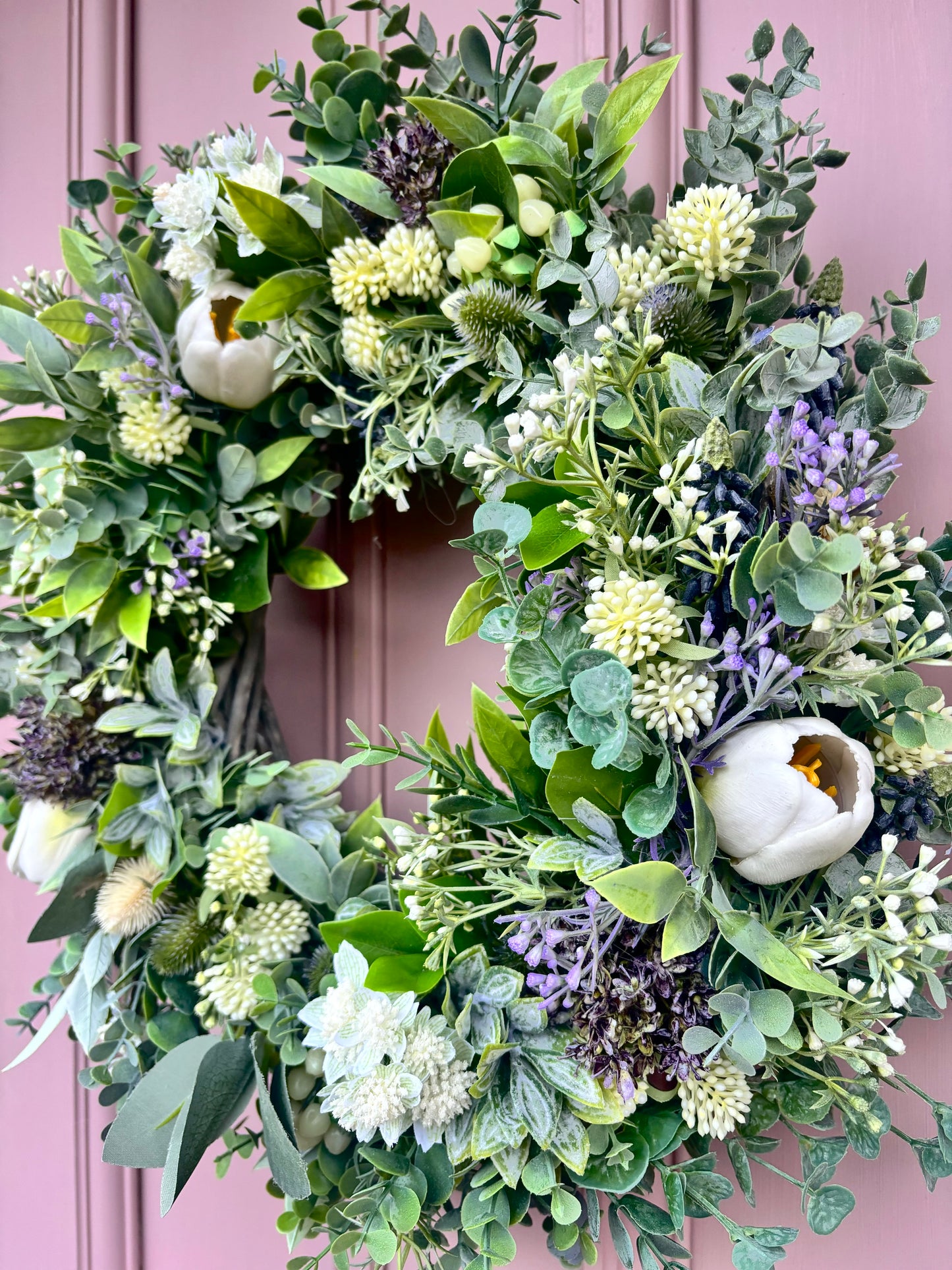 Winter Wreath | Faux Door Decor “Winter Berries”