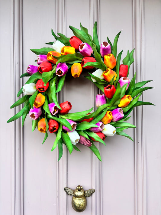 Spring Wreath | Faux Floral Decor “The Sienna”