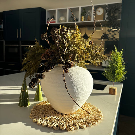 Textured White Regola Vase