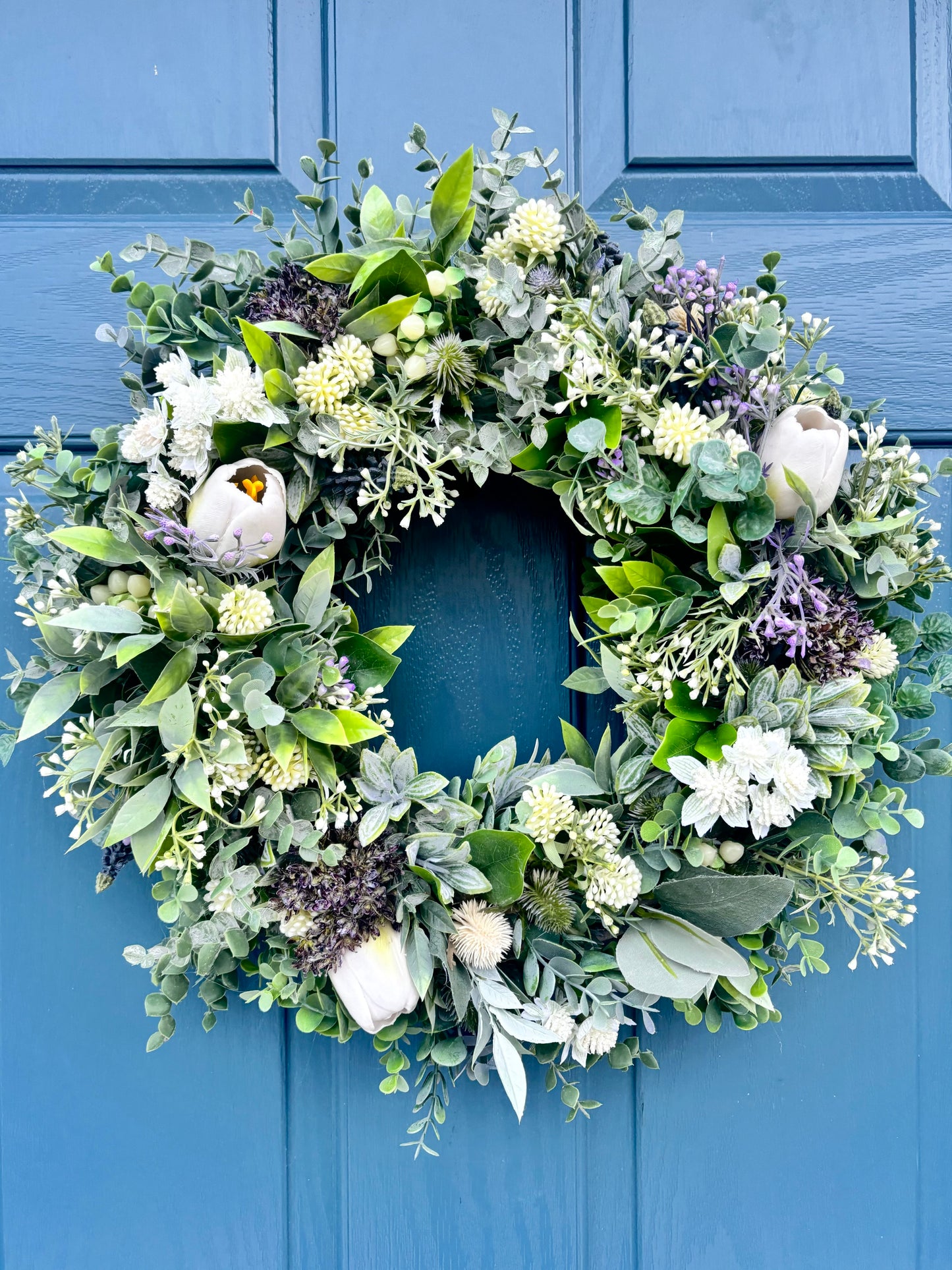 Winter Wreath | Faux Door Decor “Winter Berries”