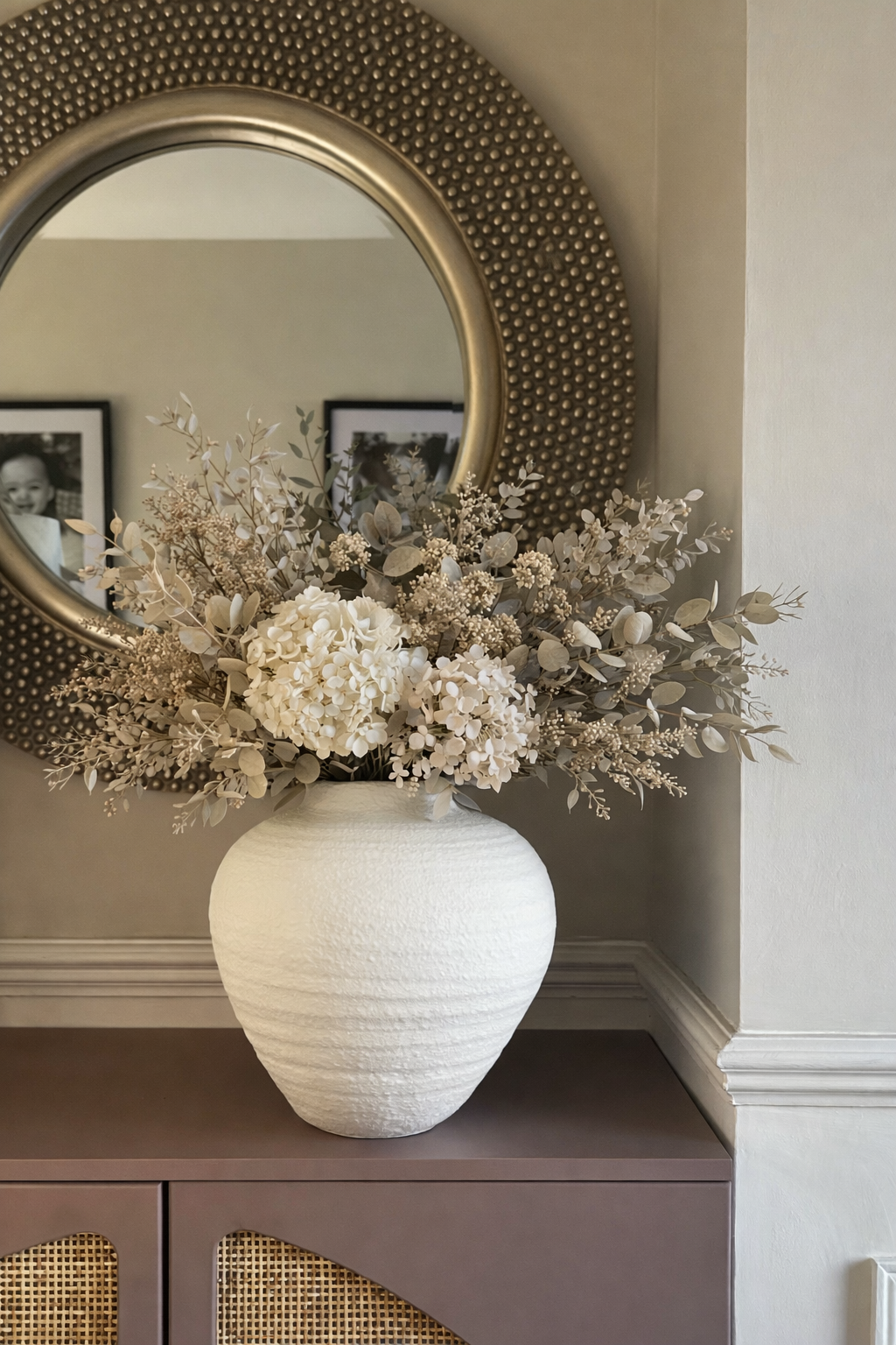 Textured White Regola Vase