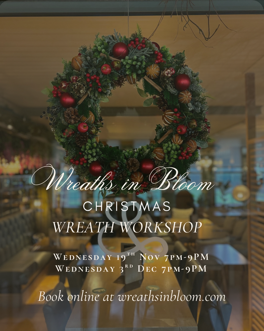 Christmas Wreath Workshop at Lóuie Browns. Wednesday 19th November & Wednesday 3rd December. 7PM-9PM